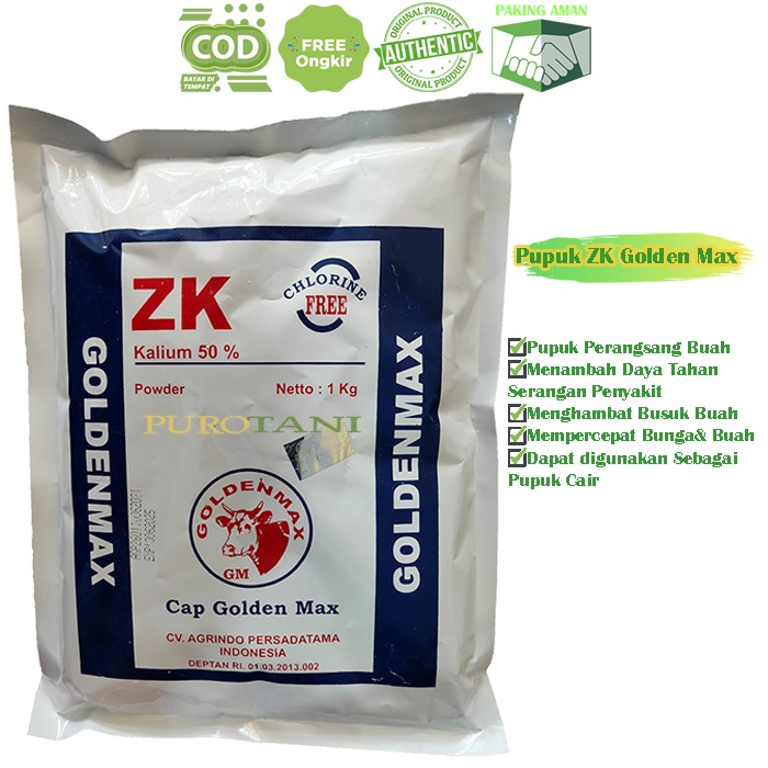 Pupuk ZK Kalium 50% Golden Max 1kg