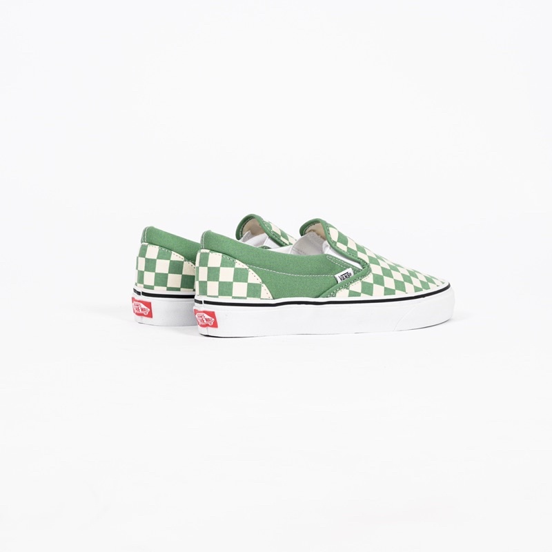 V4ns Slip On Classic Chekerboard Shale Green Original