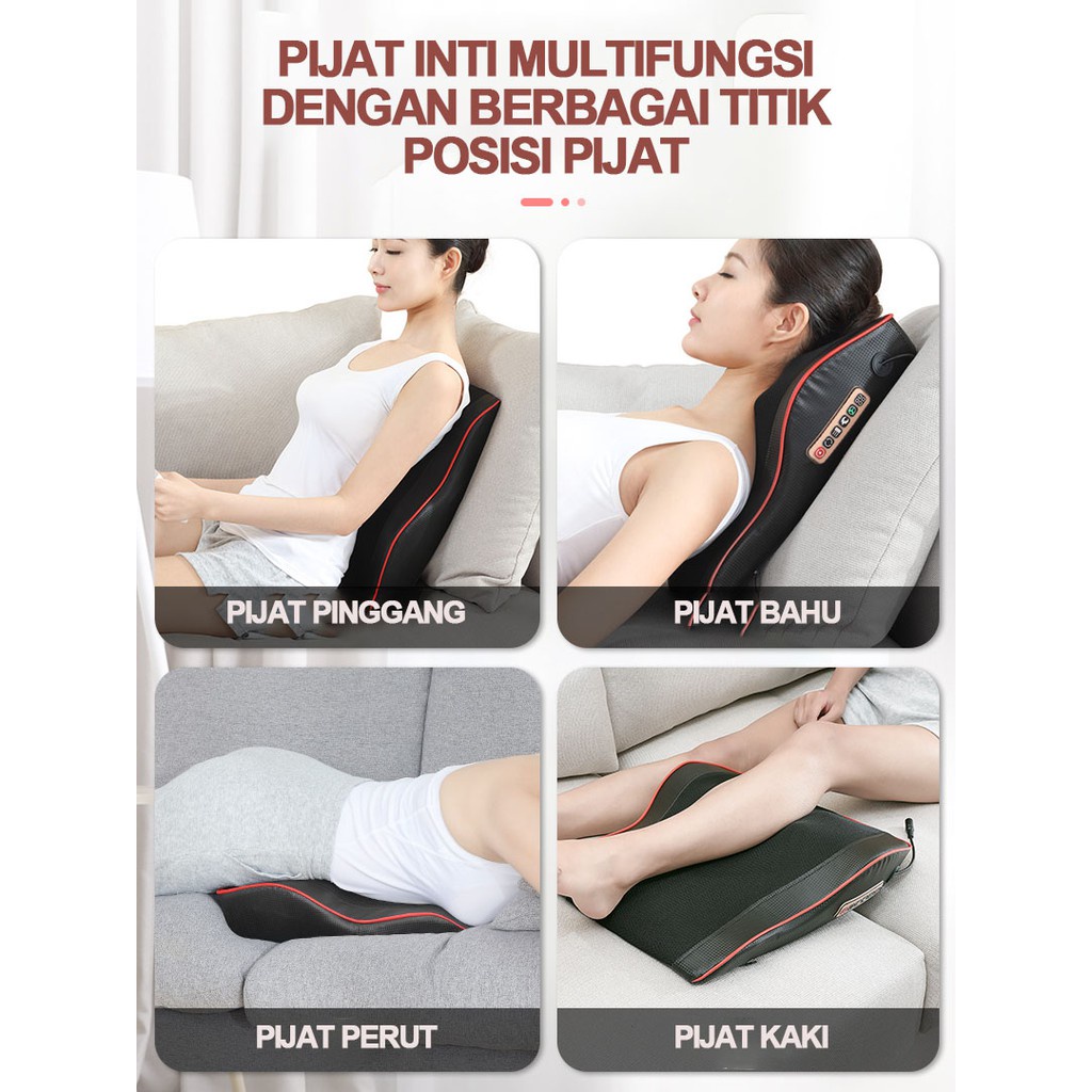 Pijat Bahu Dan Tulang Belakang Leher Multifungsi / Bantal Pijat / Alat Pijat Punggung / Bantal Pijat Elektrik