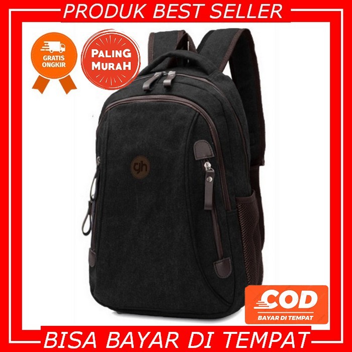 Termurah Tas|Ransel Hitam Brimob Model Lebanon Besar Standar Polri Tas Ransel Pria Punggung Tas Back
