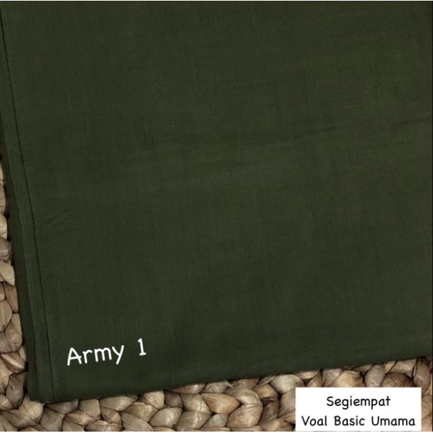 Godiva96 - UMAMA BASIC VOAL HIJAB / JILBAB MEDAN PART 1-U.BV. Army