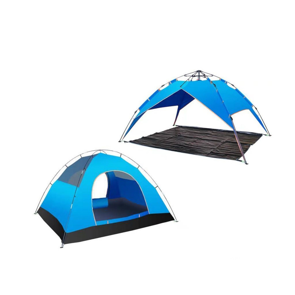 Tenda Camping Besar Pantai Gunung Hutan Anti Angin Air 4-5 Orang 005