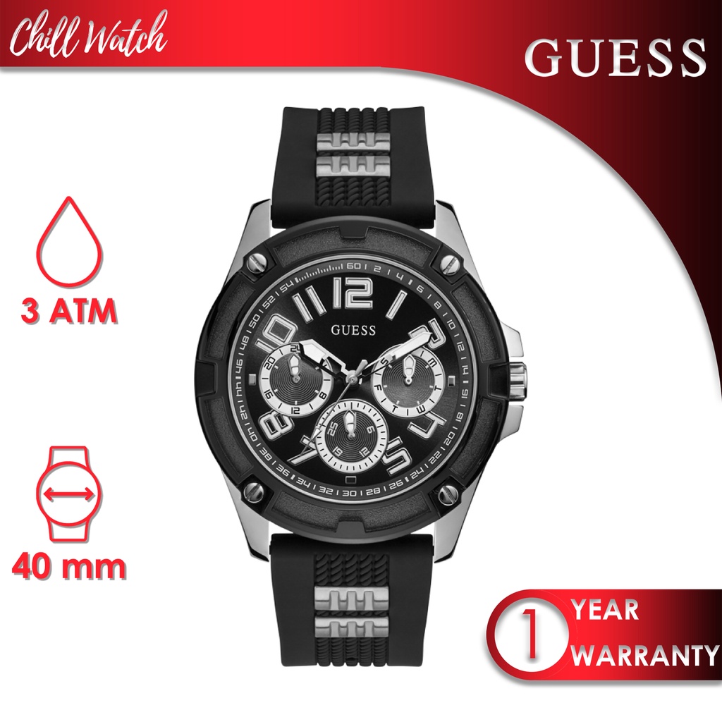 Jam Tangan Pria Original Delta Quartz Black Dial GW0051G1
