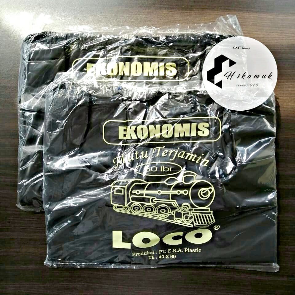 Loco Ekonomis 40 x 60 Hitam Kantong Plastik Kresek Murah Meriah