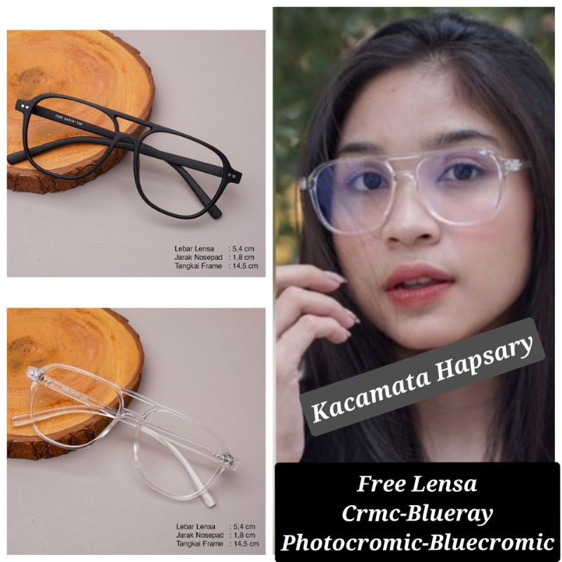 FRAME KACAMATA WANITA NOBU LENSA ANTI RADIASI BLUERAY / PHOTICROMIC | KACAMATA MINUS | KACA MATA NEW