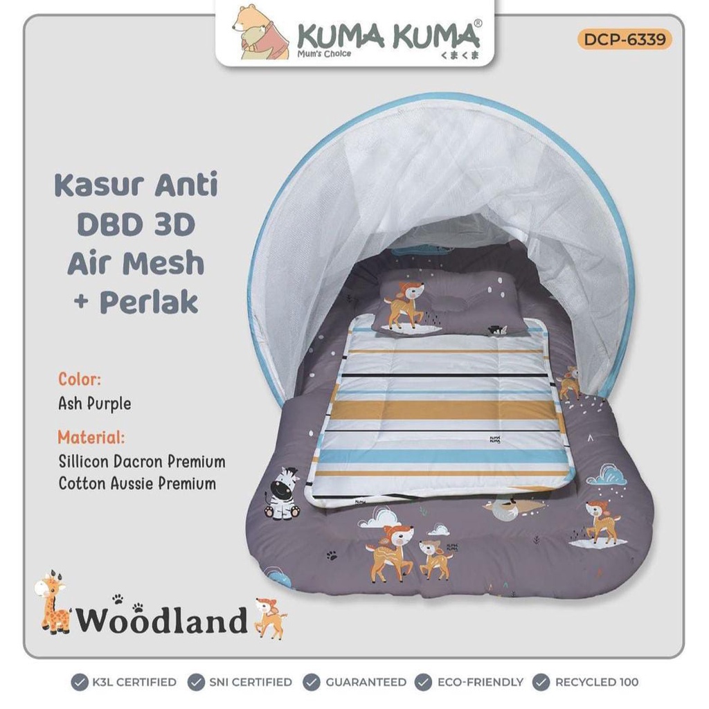 KUMA KUMA - kasur bayi anti DBD AIR Mesh (NEW Motif!!!)