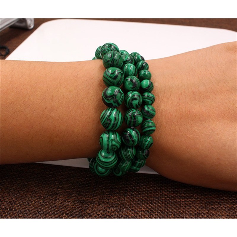 Gelang Batu Natural Malachite  Top Quality