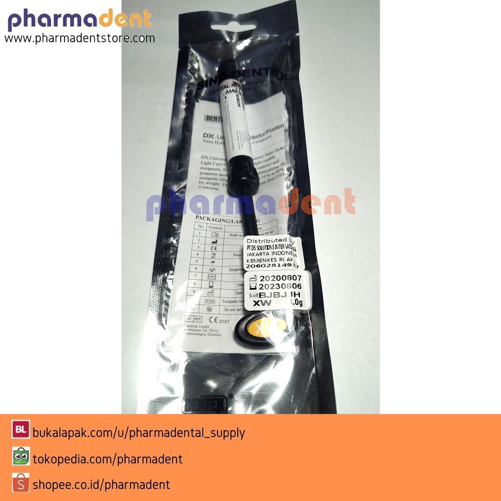 Komposit Dentex XW Extra White Composite Veneer Extra White DX Estheti