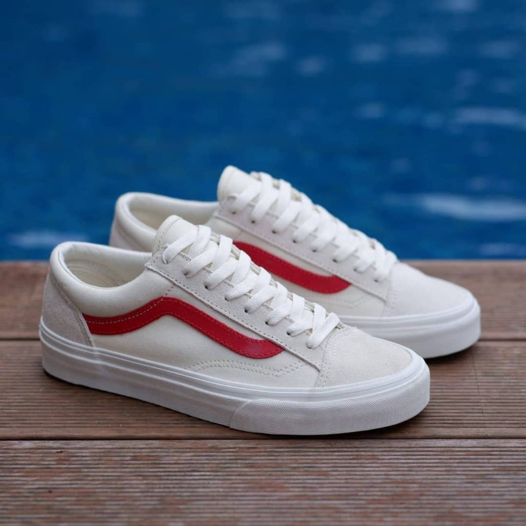 Vans Style 36 Marshmallow Racing Red