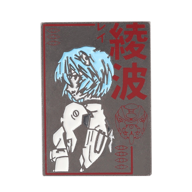 Bros Pin Enamel Desain Kartun Anime Evangelion Untuk Hadiah Teman