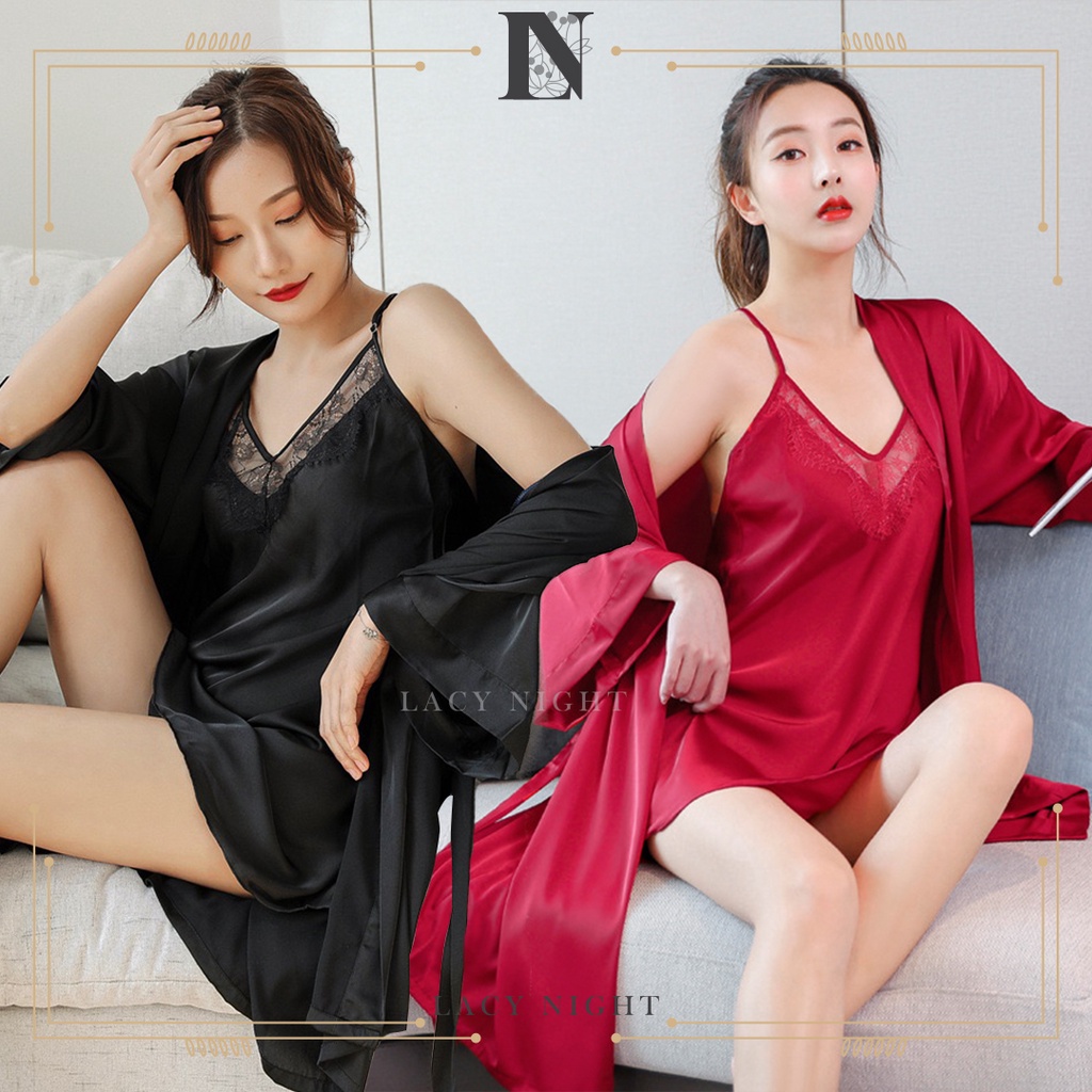 GIBRELA Lingerie Seksi Model Kimono No Transparant Lingerie Jumbo Size Baju Tidur Wanita Dewasa