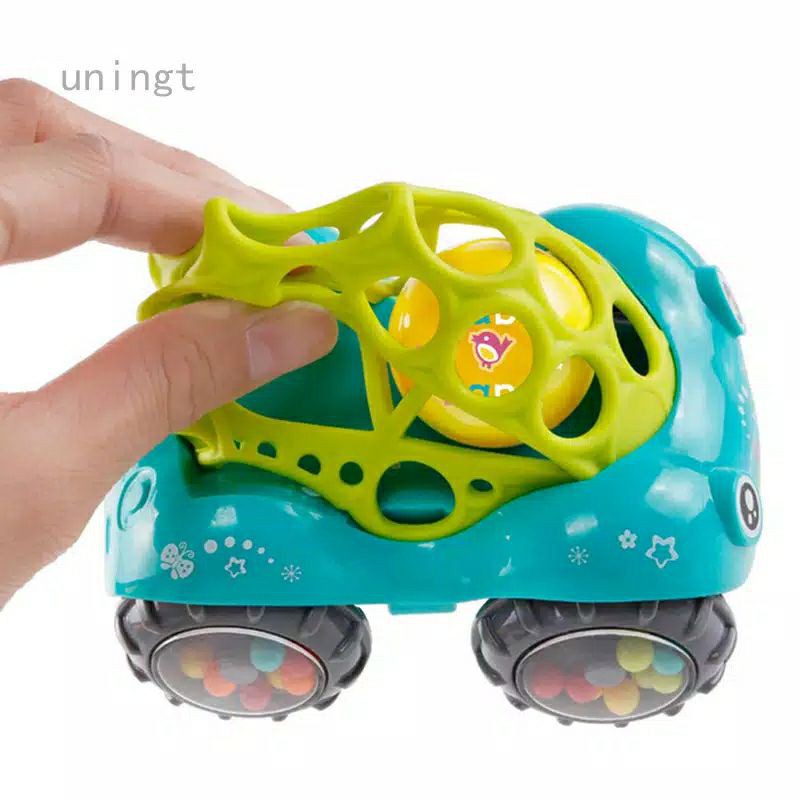 [BIG SALE] MAINAN RATTLE TEETHER MOBIL 3 IN 1 MIRIP OBALL CAR