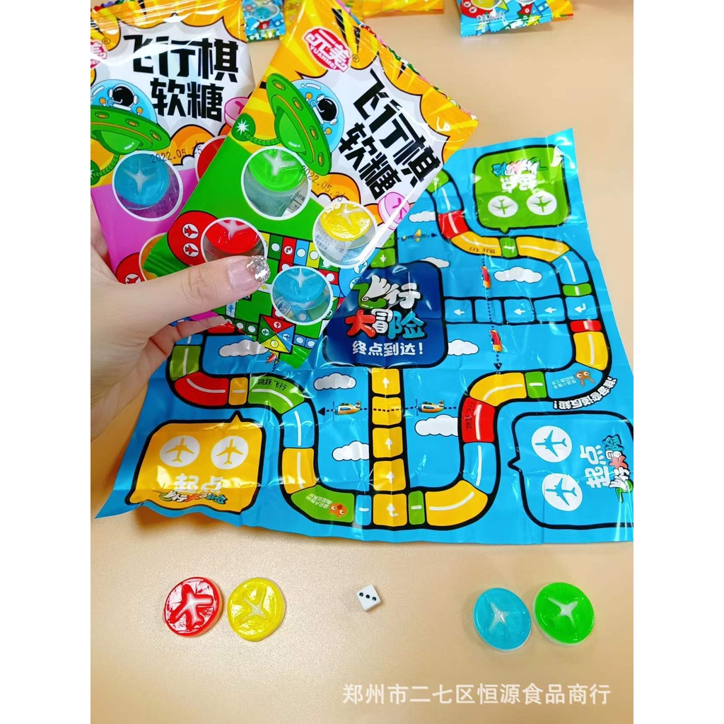 Permen unik jelly permen Mainan Ludo