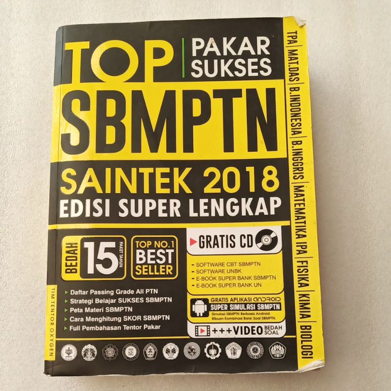 [PRELOVED] TOP PAKAR SUKSES SBMPTN SAINTEK 2018