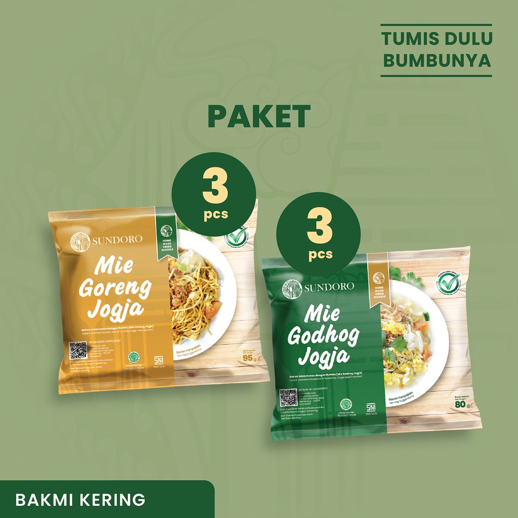 

Sundoro-kering-Paket 3 godhog + 3 goreng