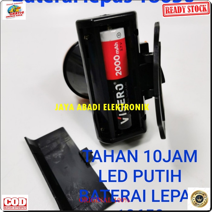 G544 ORIGINAL HEADLAMP 25 W WATT LED LAMPU SENTER KEPALA PUTIH PALA HEAD LAMP WATERPROOF BATERAI LEPAS 18650 CAS CASAN SINAR CAHAYA TERANG ANTI AIR BATERY EMERGENCY EMERGENCI EMERGENSI OLAHRAGA SELAM LITHIUM ION G544   Led lampu PUTIH senter kepala pala 2