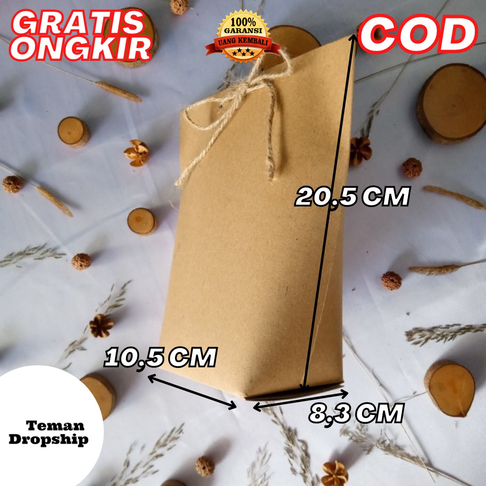 

KARDUS HAMPERS PAPER BAG PILLOW GIFT BOX KADO KOTAK KADO + TALI GONI SIZE L