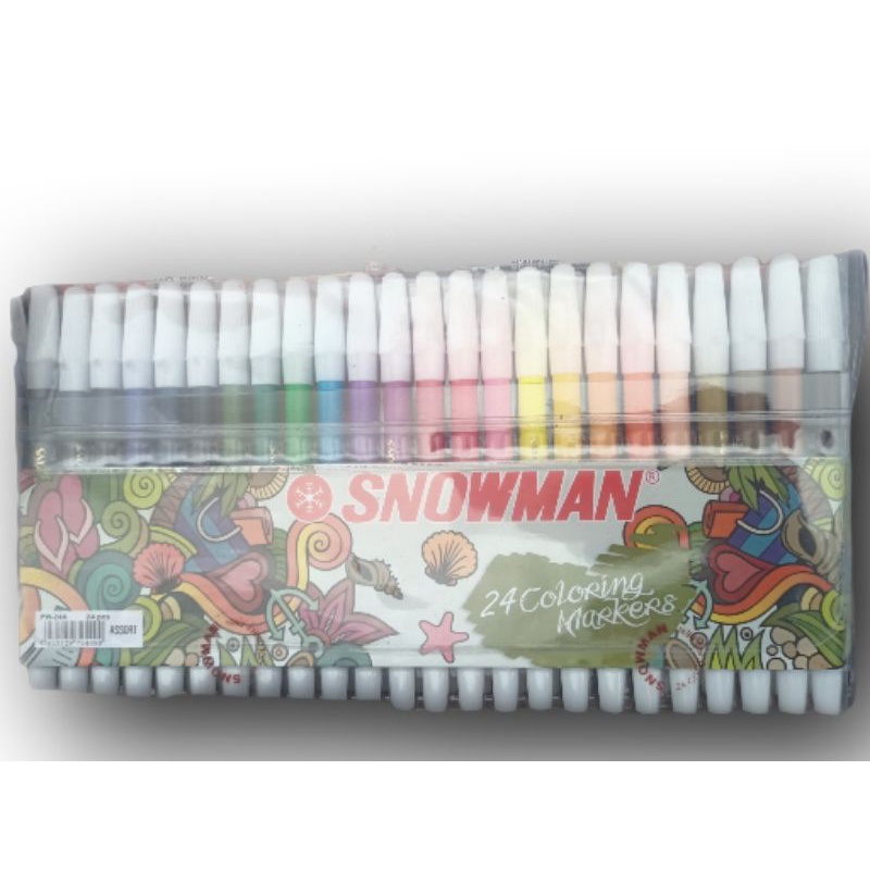 

Spidol SNOWMAN 24 warna/Spidol menggambar 24 warna SNOWMAN