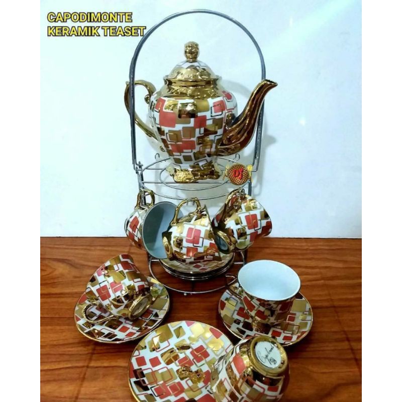 TEA SET CAPODIMONTE KERAMIK