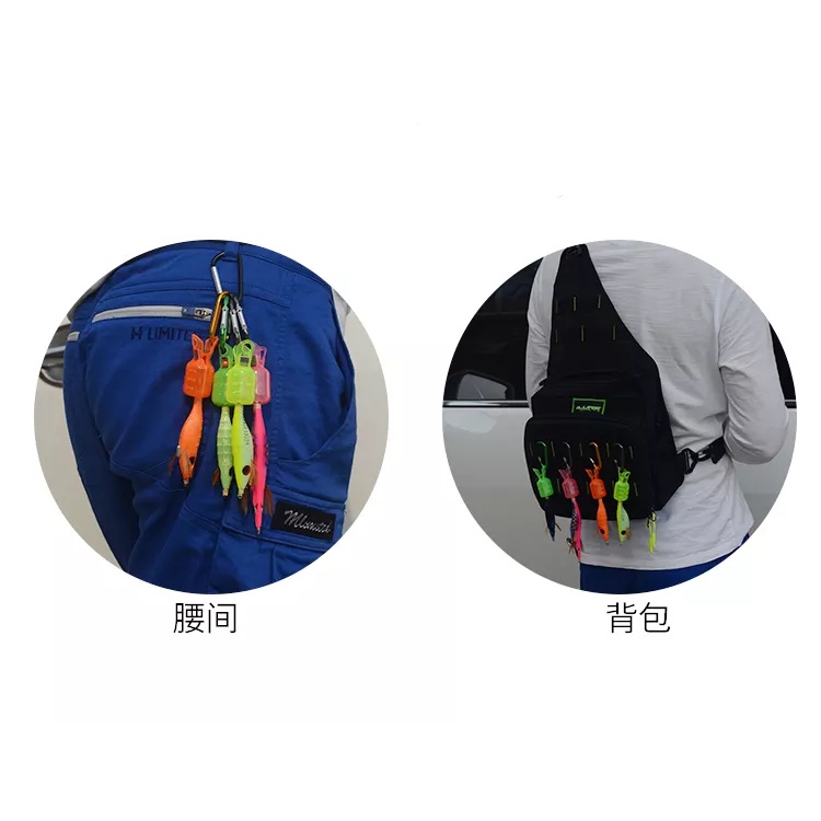 Umpan Pancing Squid Jig EGI   iLure Squid Fishing Lure Egi Shrimp Hook Cover Protector Size L