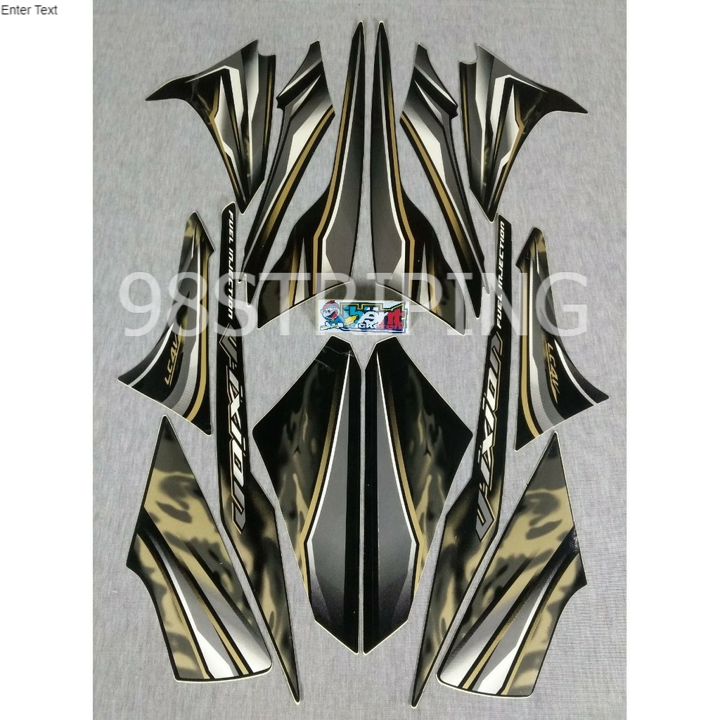 STRIPING VIXION HITAM GOLD TAHUN 2011 2012 STIKER  LIS STANDAR ORI YAMAHA