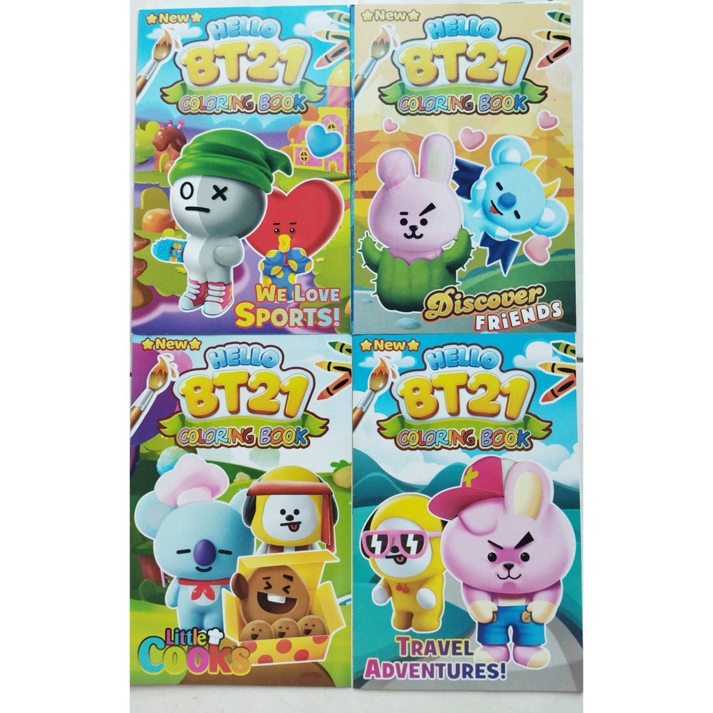 

Buku Mewarnai Emoticon BTS / BT21 Uk 24,5x15,5cm Bagus Murah Meriah