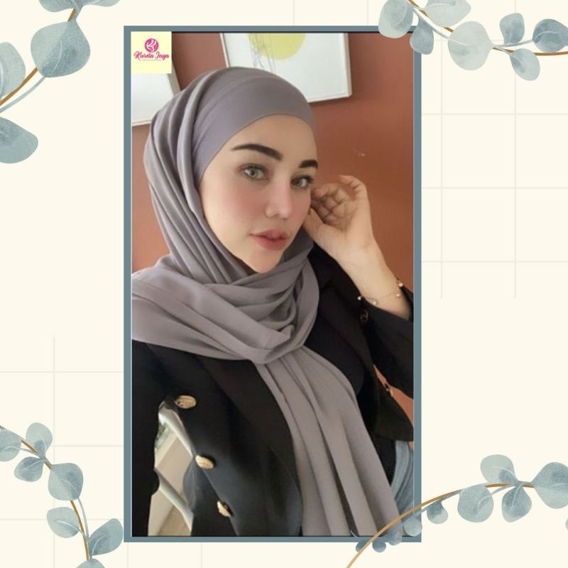 Pasmina Malaysia Tali Ikat cerruty dan Segiempat Instan malaysia melayu Pasmina instan pasmina inner by DAZPROJECT