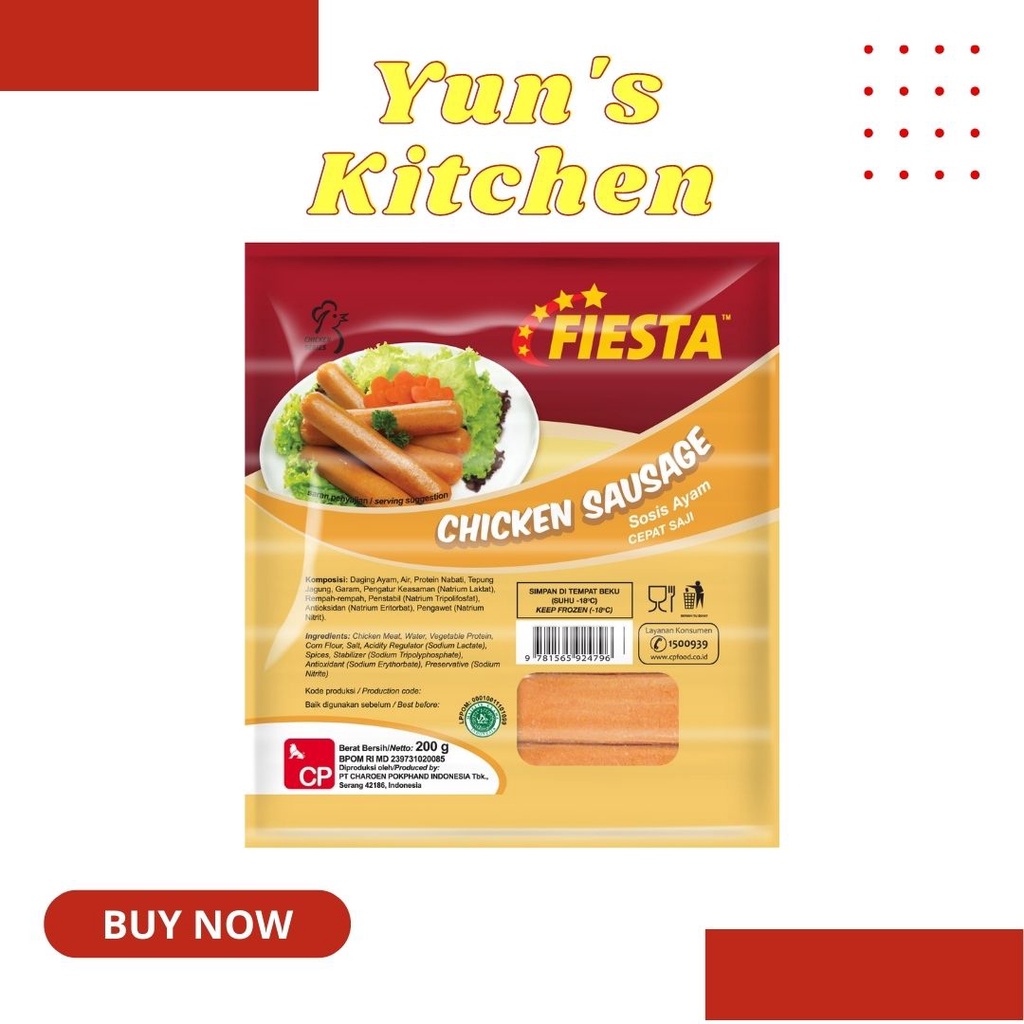 

Fiesta Chicken Sausage - Sosis Ayam - Frozen Food