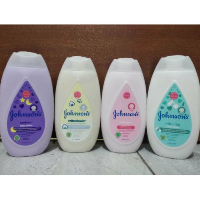 Johnson's Lotion (Reguler, Bedtime, Milk&amp;Rice) 100ml, 200ml