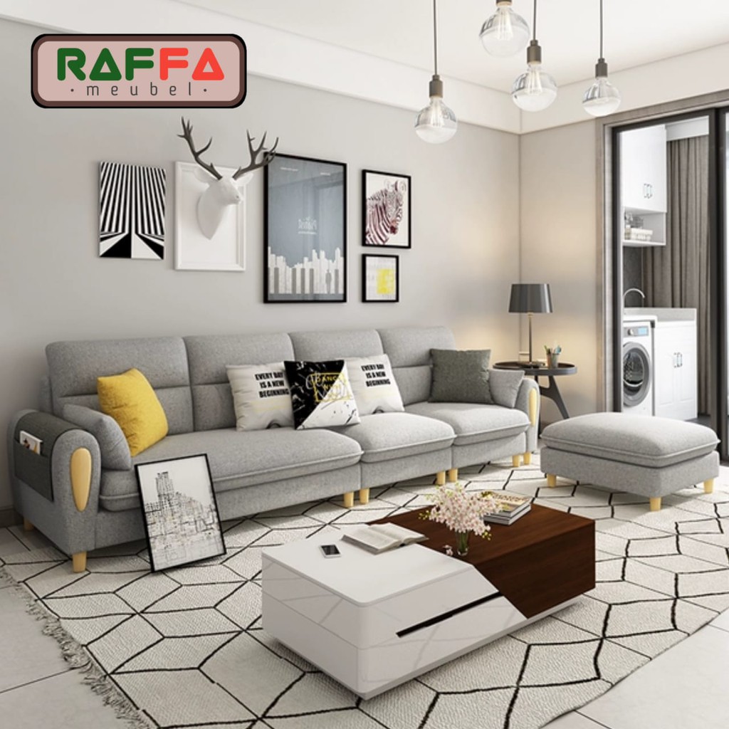 R04 RAFFA MEUBEL - Sofa Retro Scandinavian Jabodetabek COD & Free Ongkir, Warna dan Ukuran Custom