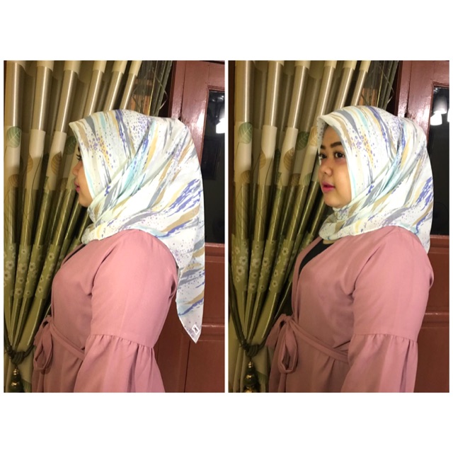 Segiempat Motif/Segiempat Chiffon/Hijab Square