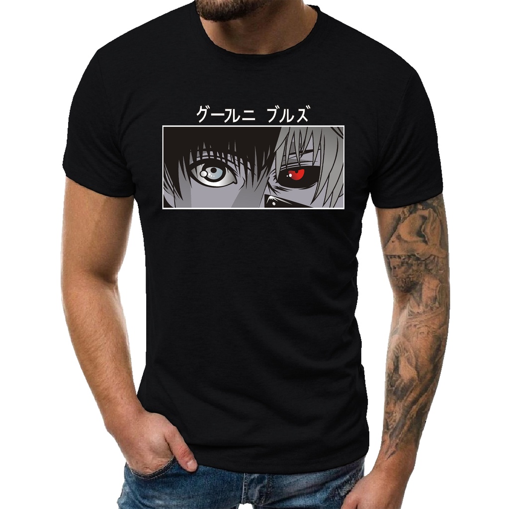 KAOS T-SHIRT (DTF RED EYES) HITAM / KAOS PRIA / BAJU PRIA / KAOS DISTRO PRIA