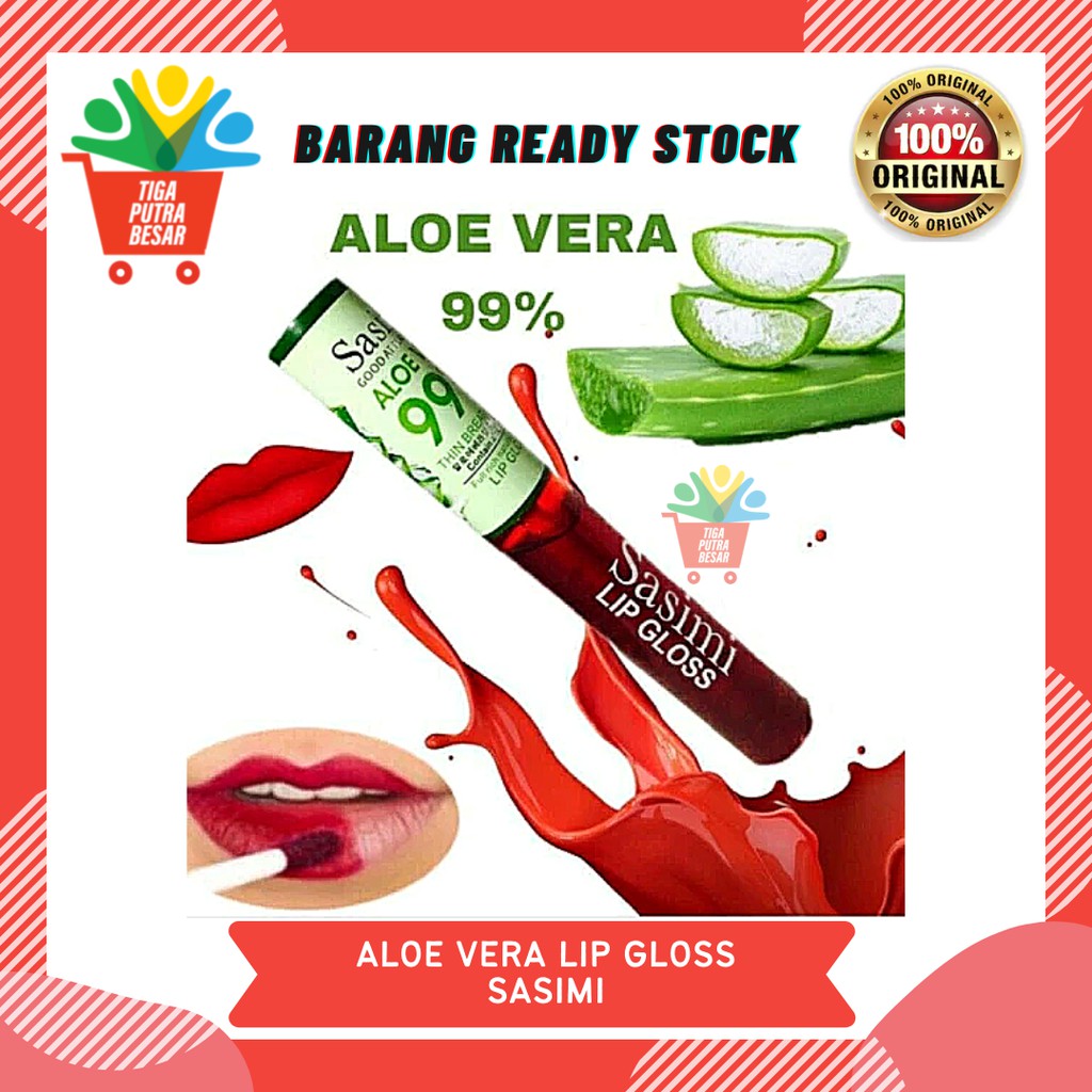 LIP TINT ALOE VERA SASIMI / LIP GLOSS KEKINIAN SASIMI