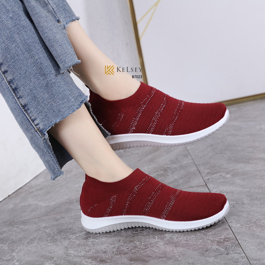 Kelsey Sepatu Flyknit Shoes Wanita Kelsey B7023