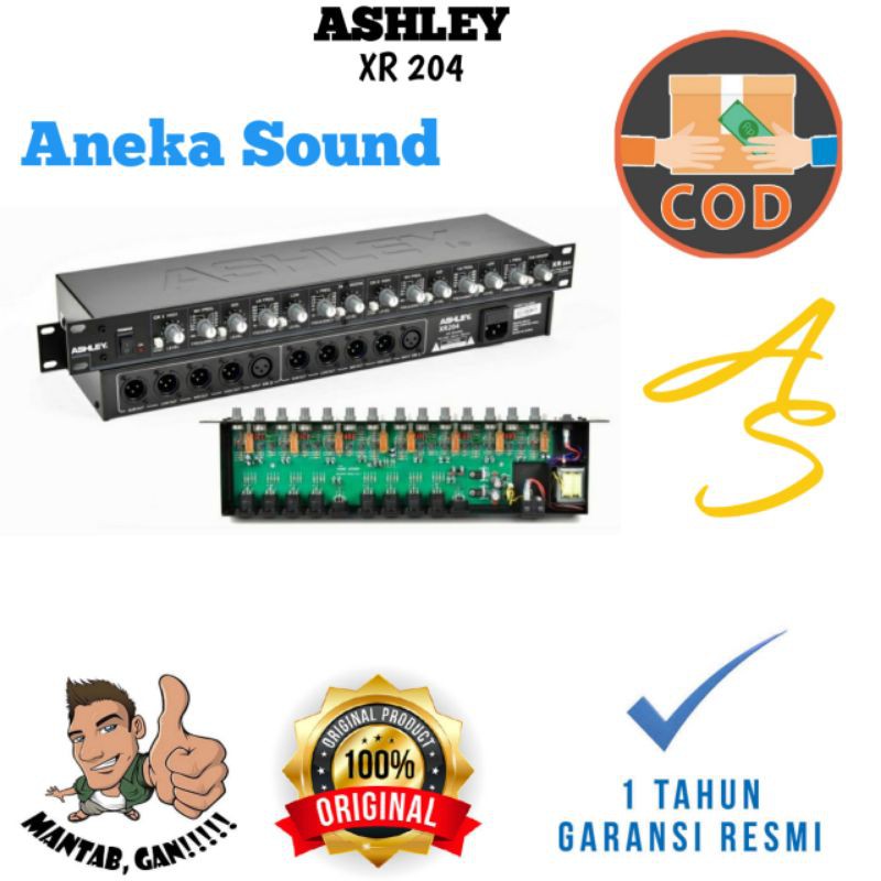 Crossover Ashley XR204 Original 4 Way Streo Out Subwoofer XR 204