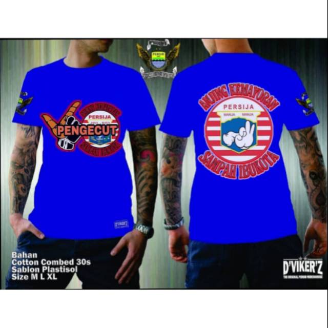 Kaos rasis persib size M L XL