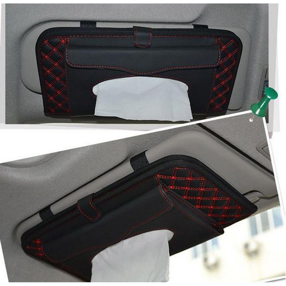 Tempat Kotak Tisu CD DVD Mobil Tisue Tissue Tissu Car Set Organizer Otomotif Unik Avanza Lucu ZMBD