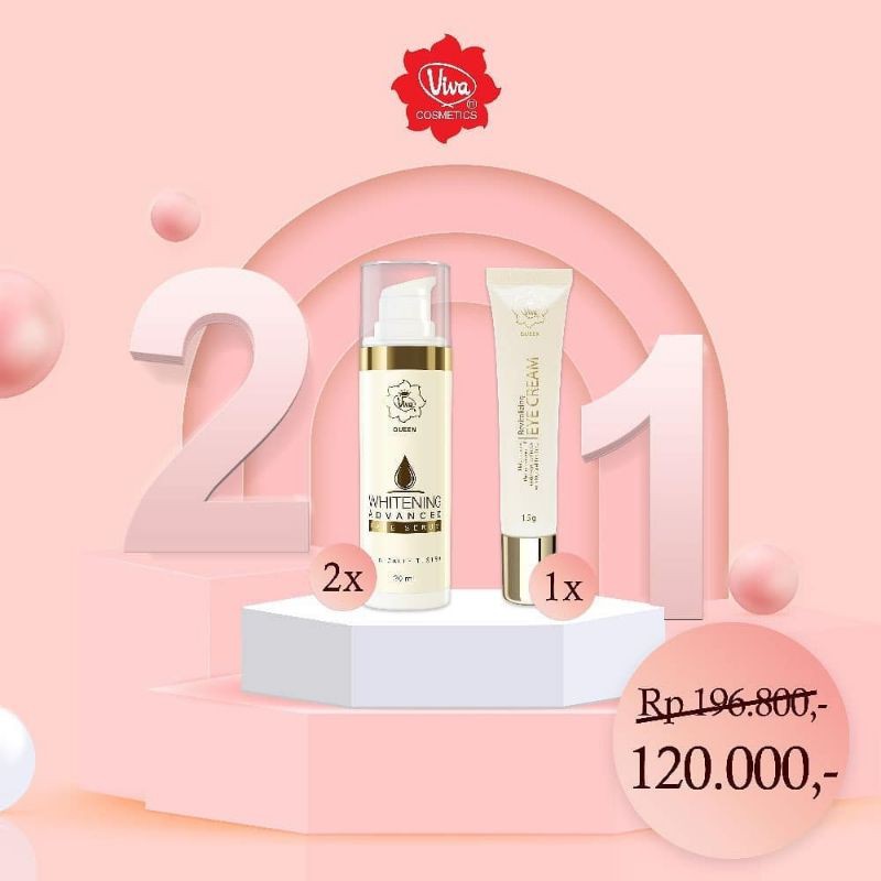 Paket Serum Whitening Eye Cream Viva