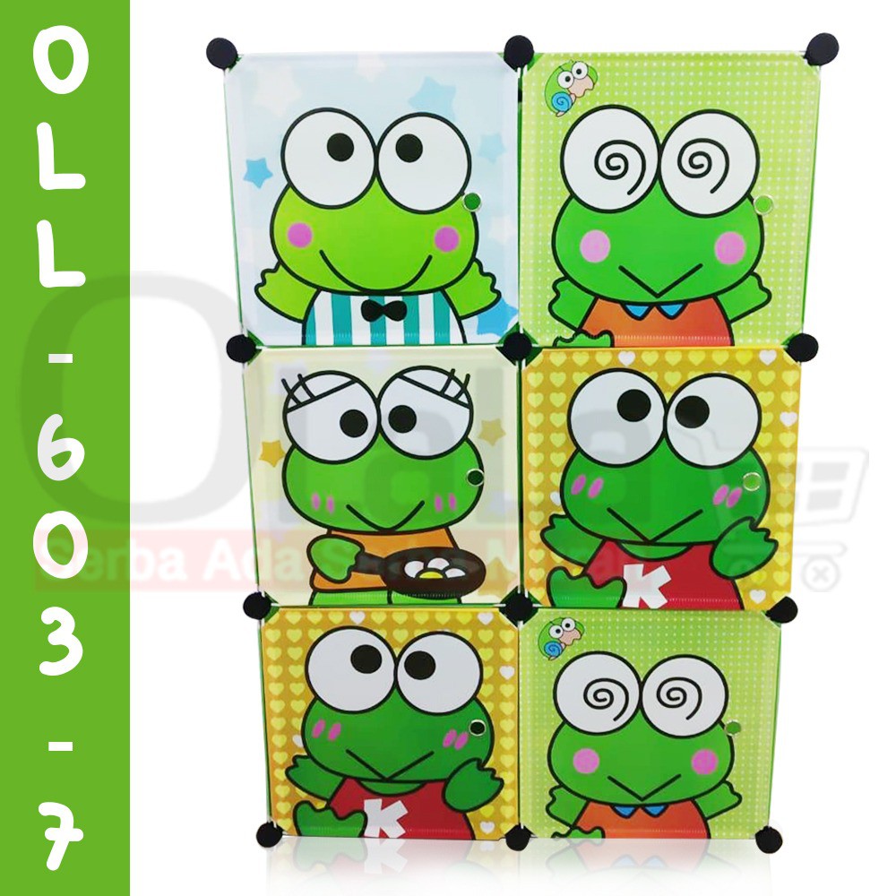 Lemari plastik susun 6 Keropi OLL 603-7