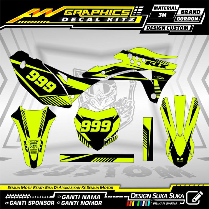 Decal Stiker KLX Gordon Stabilo