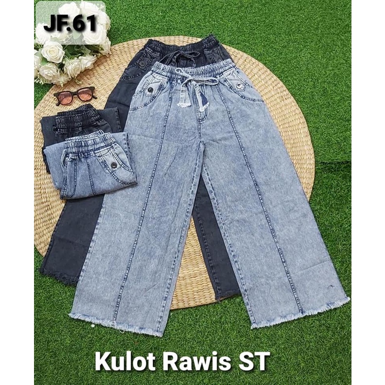 KULOT JEANS WANITA KEKINIAN 2022 KULOT PREMIUM KOREAN STYLE MODIS TERBARU KULOT PANJANG RAWIS