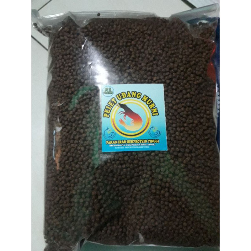 Pelet Udang Murni Khusus Louhan size M dan S