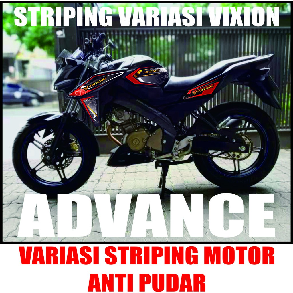 STIKER VARIASI VIXION STILE ADVANCE STRIPING MOTIF NEW
