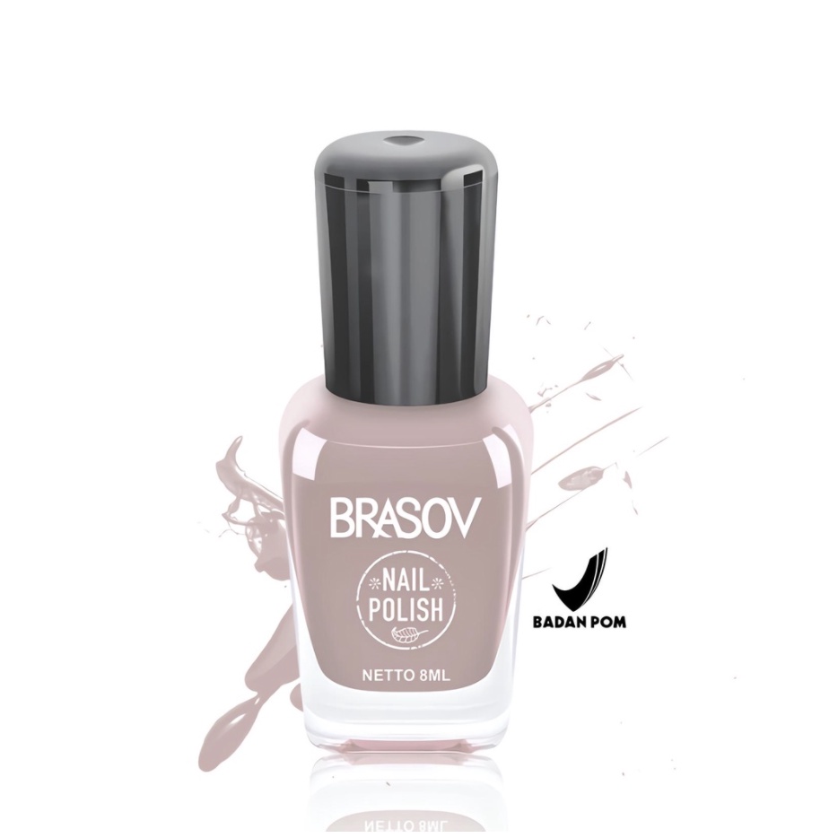 Kutek Brasov Nude No 83 Halal Murah 8ml | Cat Kuku Nail Polish 8ml BPOM