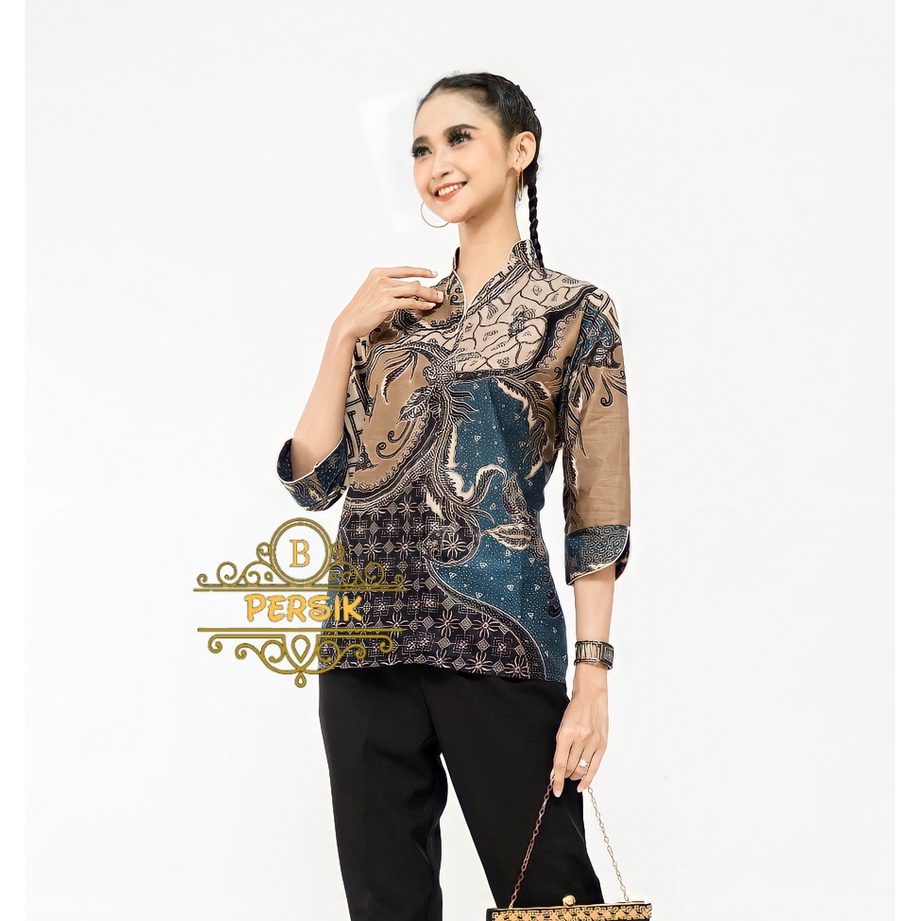 Maura Couple - Sania Ruffle Batik Couple Ori Ndoro Jowi Garansi Termurah Shopee - BATIK MODERN SOLO-BLV Lasem