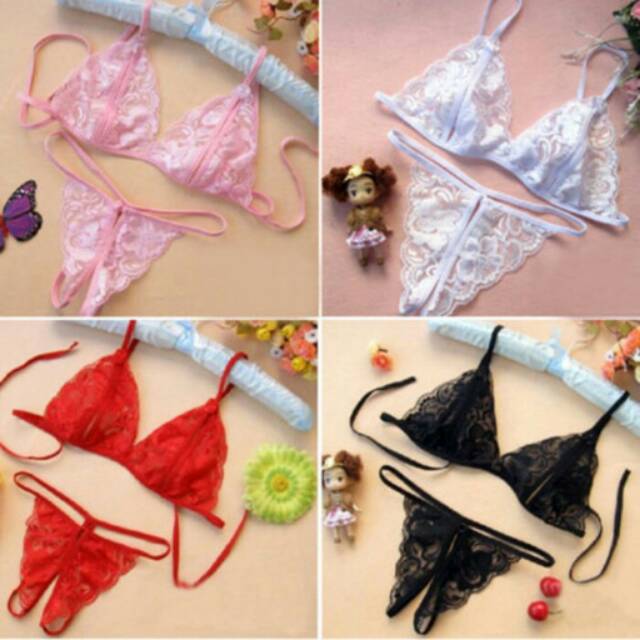 Lingerie set bikini bra dan lingerie