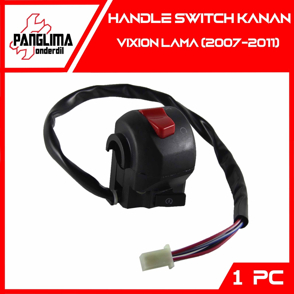 Handel Switch Kanan-Right Yamaha Vixion Lama-Old 2007-2008-2009-2010-2011 Handle-Hendle-Hendel On/Off Saklar-Tombol Start-Starter