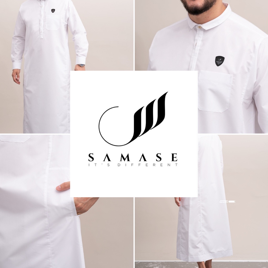 BAJU JUBAH PRIA PUTIH DESAIN KEREN MODERN