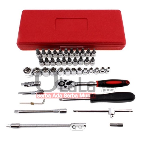 Kunci shock set 46pcs 1/4&quot; multifungsi JL-1046 / 1046AA