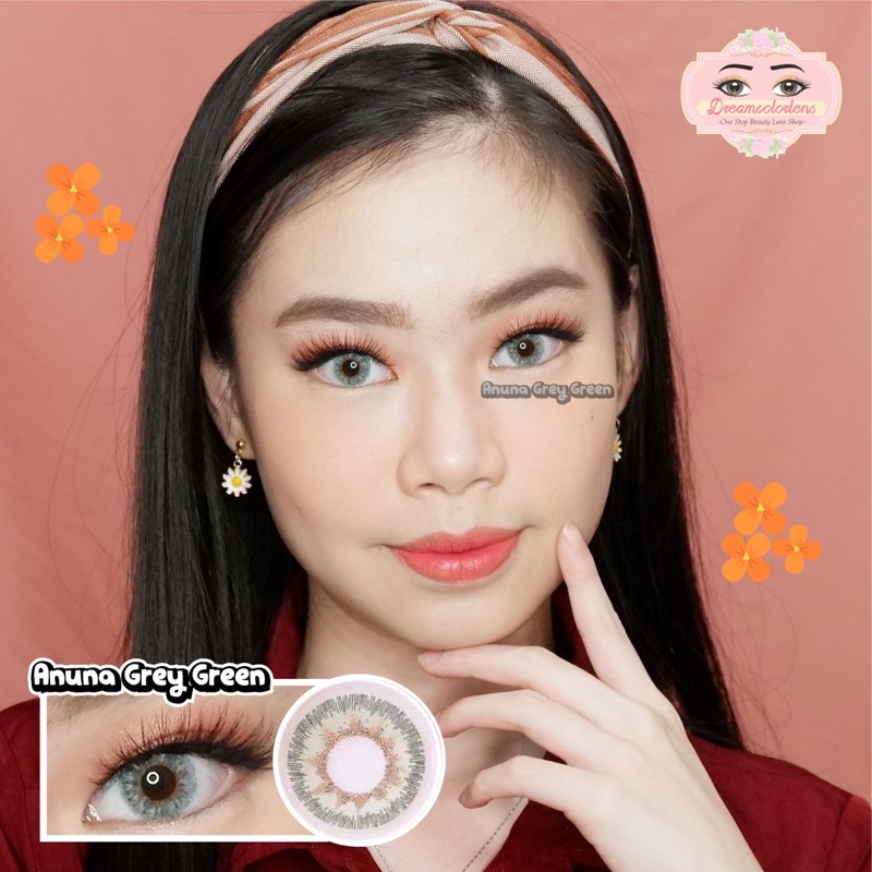 Softlens EOS Anuna Gray / Brown / Blue / Green / Abu / Coklat / Biru / Hijau Normal Minus Beda Minus